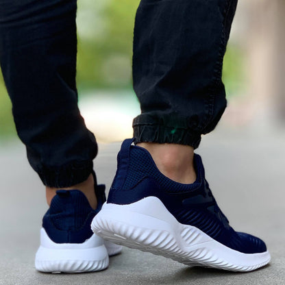 Мъжки олекотени маратонки в син цвят - Nick - Blue