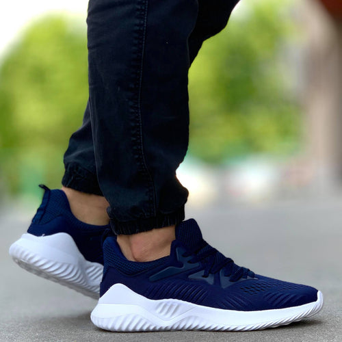 Мъжки олекотени маратонки в син цвят - Nick - Blue