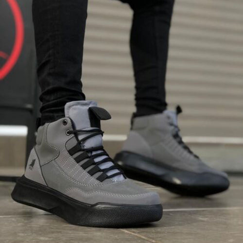 Мъжки сиви боти - Douglas - Grey