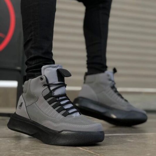 Мъжки сиви боти - Douglas - Grey