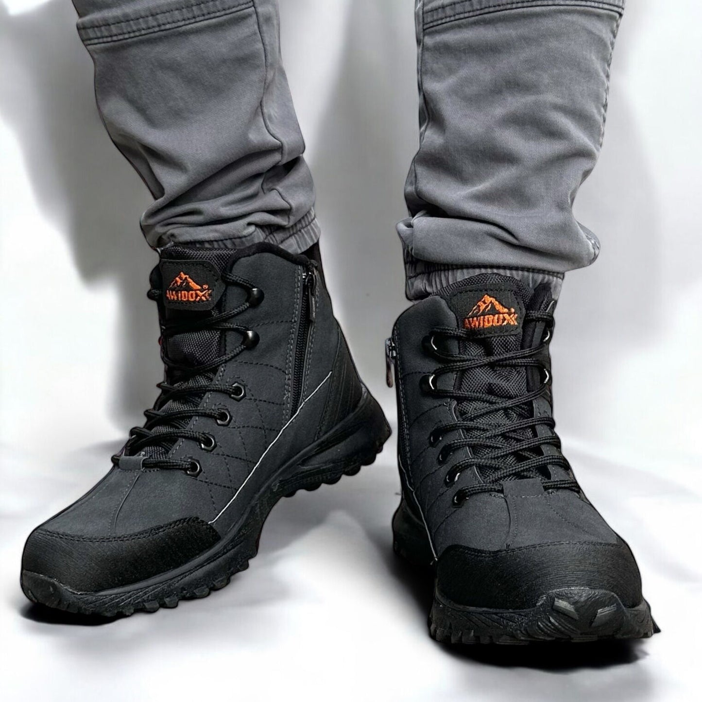 Мъжки сиви боти - William - Grey