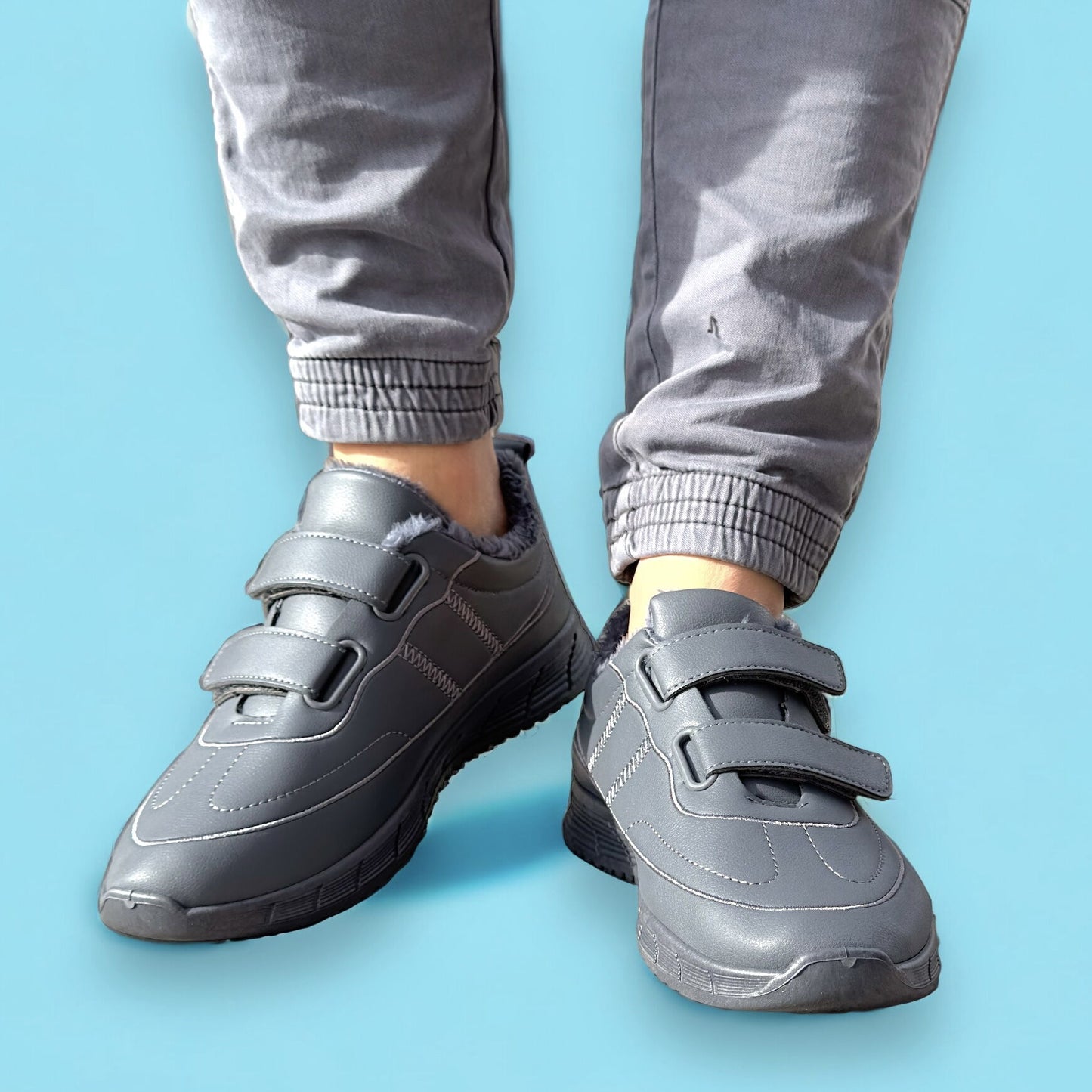 Мъжки сиви маратонки - Michael - Grey