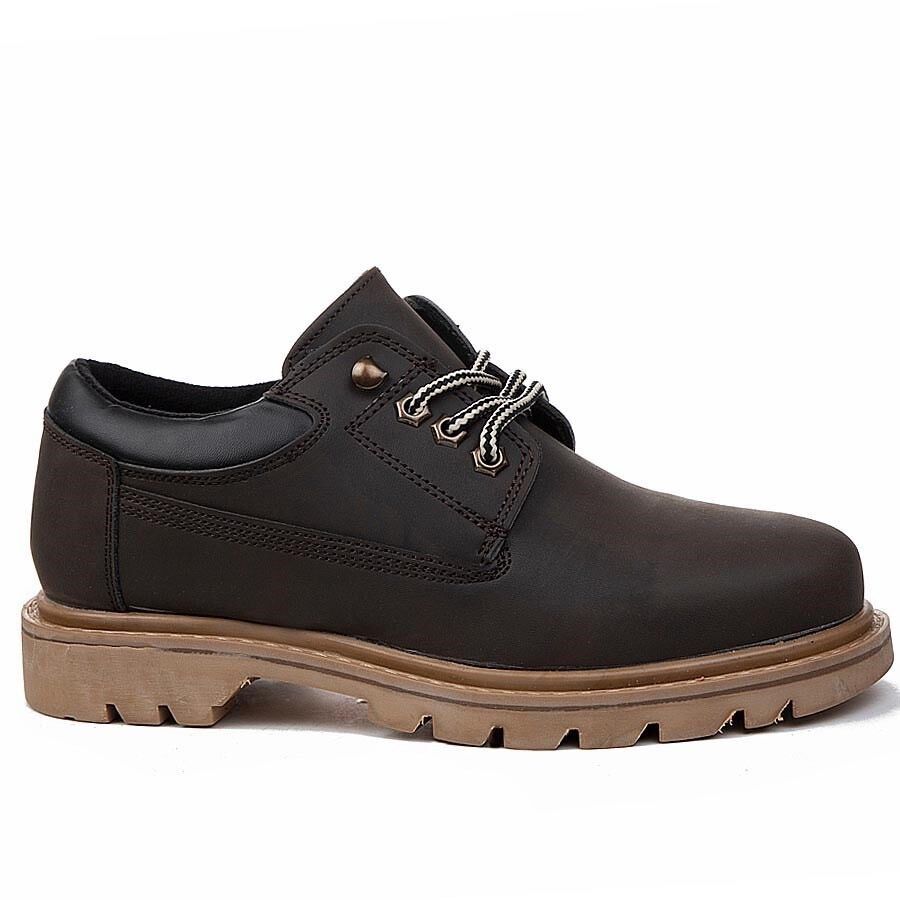 Мъжки тъмно кафяви обувки - Ferland - Brown