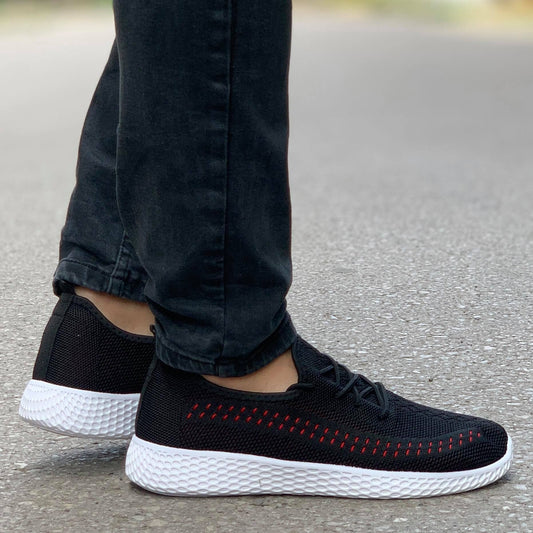 Олекотени мъжки маратонки Tiberio- Black